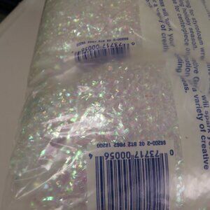Iridescent Plastic Easter Egg Grass 2 new 1 open package 12x8x4" total bag 7oz